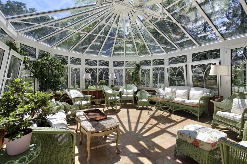 Sunroom Interior with Furniture