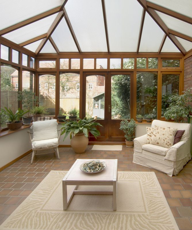 Sunroom with Spring Bloom